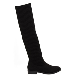 Botas negras hasta el muslo BM102 negras negro 2 Botas negras hasta el muslo BM102 negras negro 2