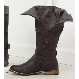 Botas de montar grises para mujer 439-PG Gris 2