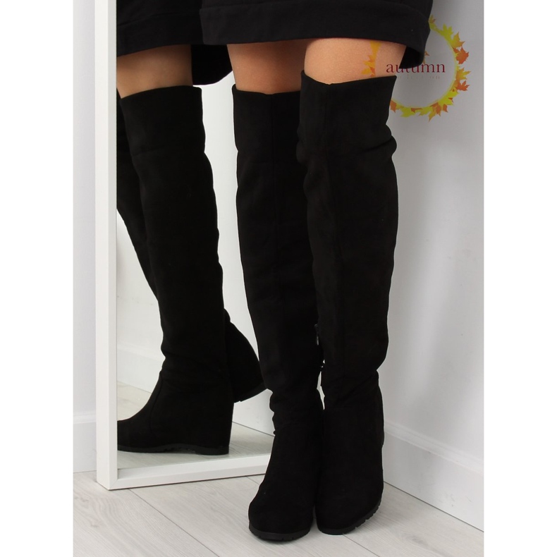 Botas de cuña negras 0-68 negras negro 1