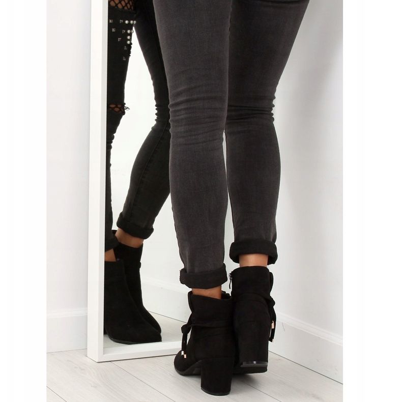 Negro YL56 Botas negras de tacón alto 1 Negro YL56 Botas negras de tacón alto 1