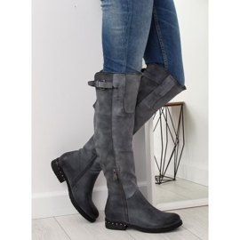Botas de montar grises para mujer 228-PG gris 6