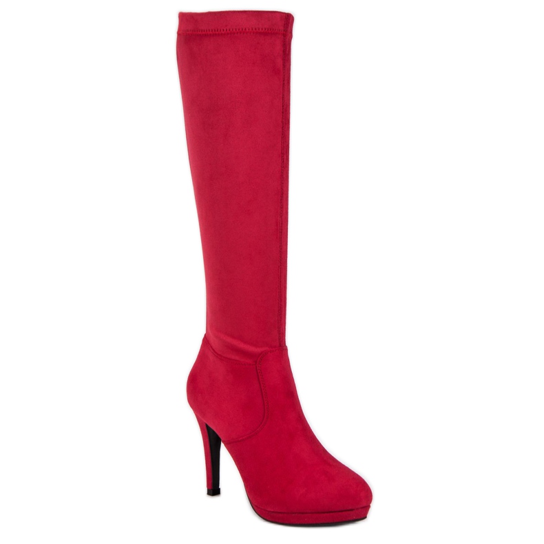 Small Swan Botas de mujer sexy rojo 1