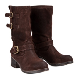 Botas marrones de trabajador marrón 3