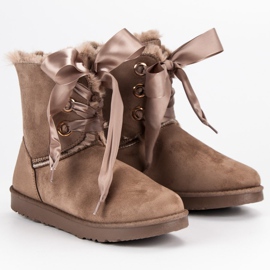 Kylie Botas de nieve atadas marrón 4