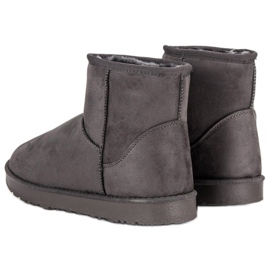 Kylie Botas de nieve sin cordones gris 2