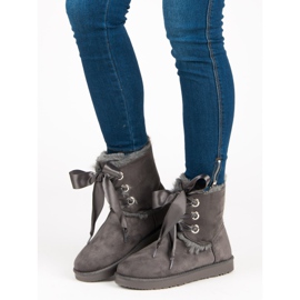 Kylie Botas de nieve atadas gris 4