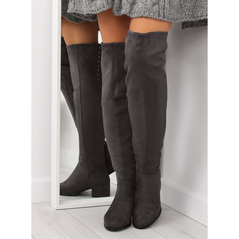 Gris Botas altas tacones BH129-HB Gris 1 Gris Botas altas tacones BH129-HB Gris 1