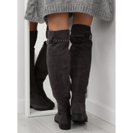 Botas grises, BH136-HB Gris 2 Botas grises, BH136-HB Gris 2