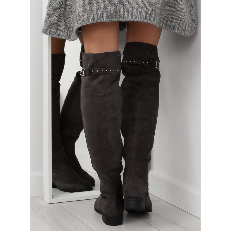Botas grises, BH136-HB Gris 2 Botas grises, BH136-HB Gris 2
