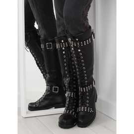 Botas de montar con tachuelas negro PE116 negro 3