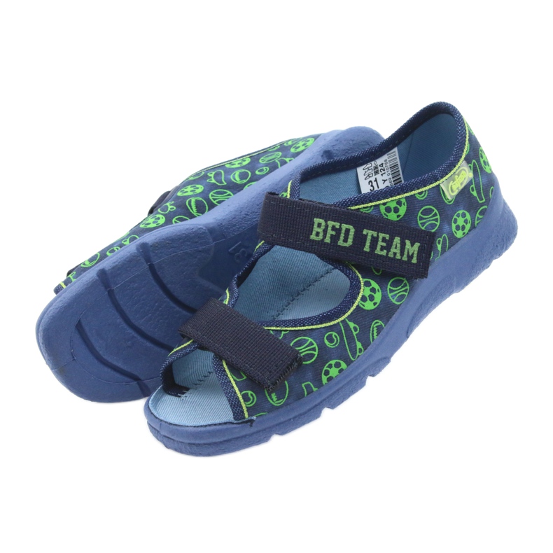 Befado calzado infantil sandalias zapatillas 969y124 verde azul marino 4