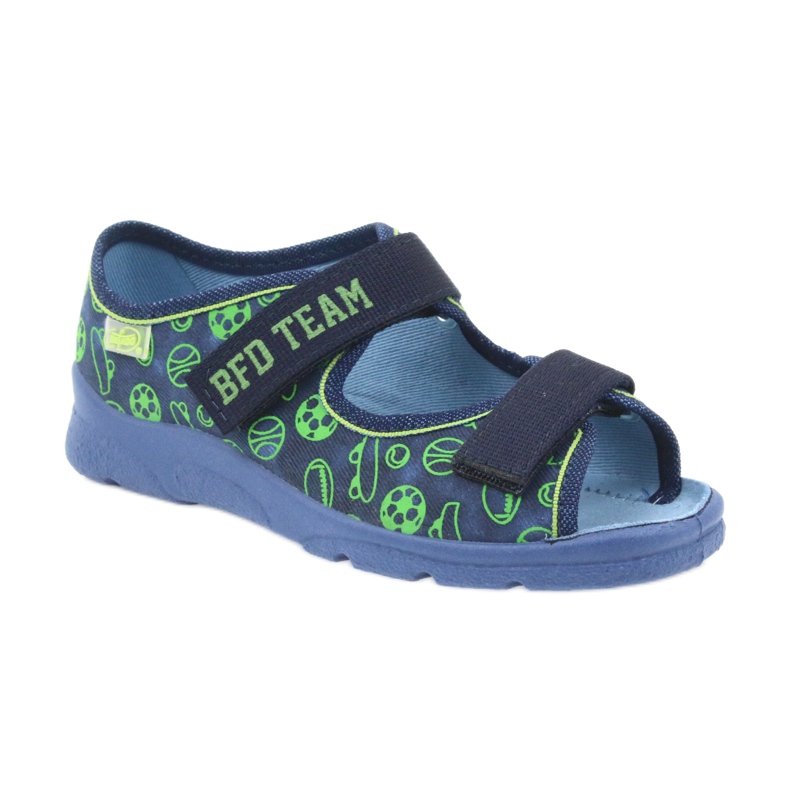 Befado calzado infantil sandalias zapatillas 969y124 verde azul marino 1