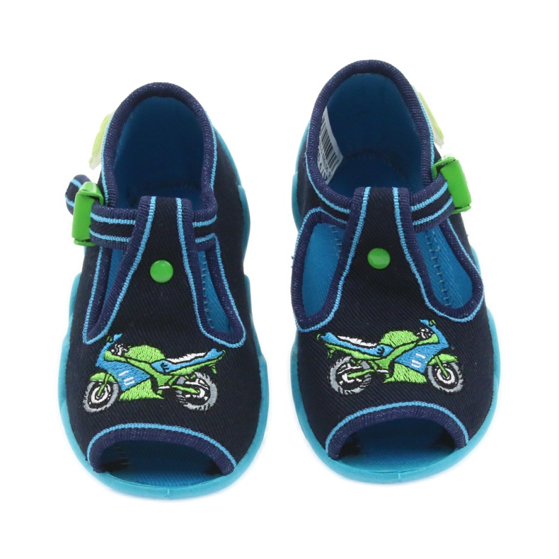 Befado calzado infantil pantuflas 217p095 azul verde azul marino 3