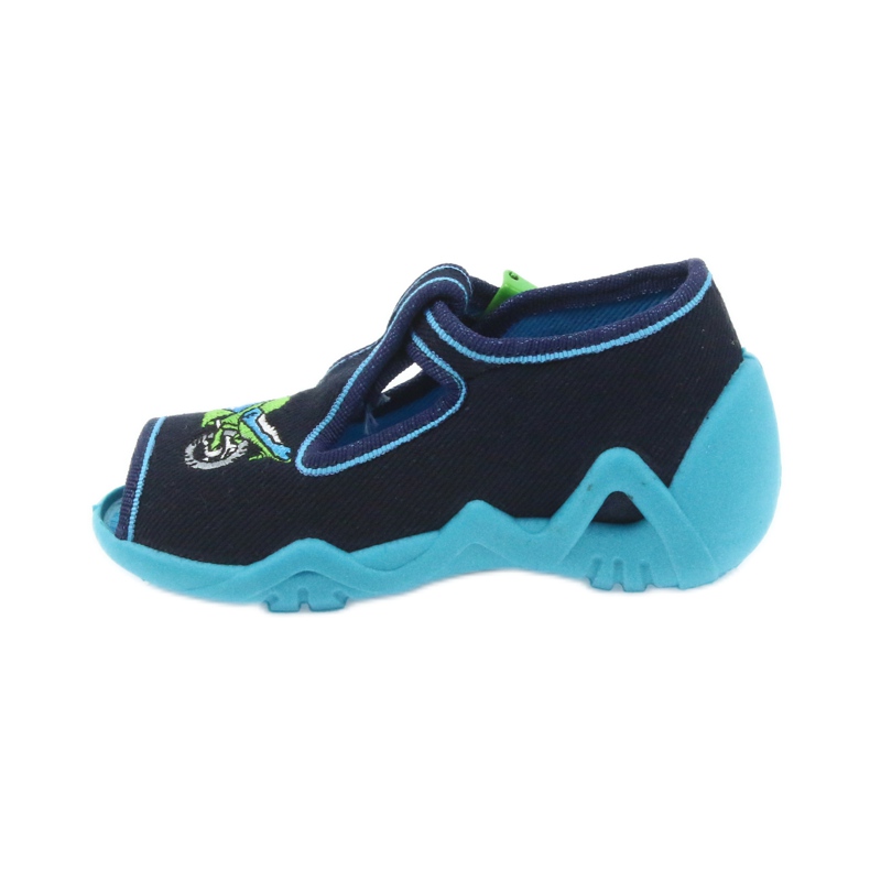 Befado calzado infantil pantuflas 217p095 azul verde azul marino 2