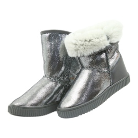 Botas de piel Bartek 477750 lana natural plata gris 5