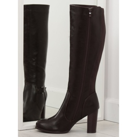 Botas de tacones marrones QT02P Marrón 4