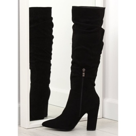 Botas negras de tacón SY48P Black negro 3