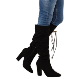 Botas negras de tacón SY48P Black negro 4
