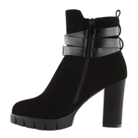 Botas negras de tacón BH114-KB Black negro 2 Botas negras de tacón BH114-KB Black negro 2