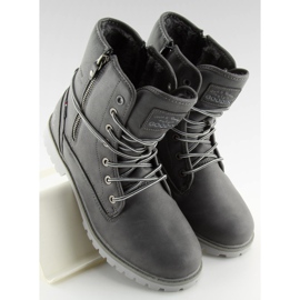 Botas de mujer cálidas grises GD-CC-18 DK.GRAY 7