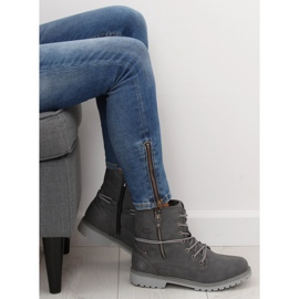 Botas de mujer cálidas grises GD-CC-18 DK.GRAY 3
