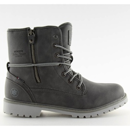 Botas de mujer cálidas grises GD-CC-18 DK.GRAY 4