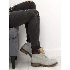 Botas de mujer en madera gris claro GD-ZN27 Lightgrey 1