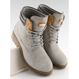 Botas de mujer en madera gris claro GD-ZN27 Lightgrey 2