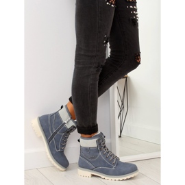 Troncos de madera azul aislados GD-TL01 azul 4