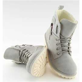 Botas de madera grises para mujer GD-TL10 LT.GRAY 1 Botas de madera grises para mujer GD-TL10 LT.GRAY 1