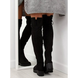 Negro Botas sobre la rodilla para mujer NC712 negro 5