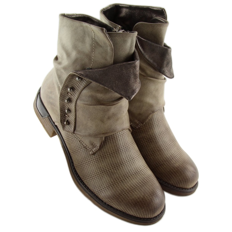 Botas caqui para mujer JA3153 khaki 2 Botas caqui para mujer JA3153 khaki 2