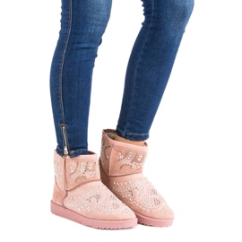 Botas de nieve rosa de moda 1