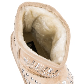 Botas de nieve beige de moda 3