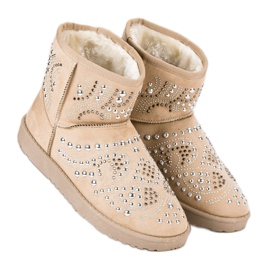 Botas de nieve beige de moda 2