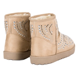 Botas de nieve beige de moda 8