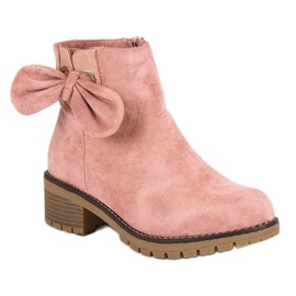Botas de tacón rosa rosado 2