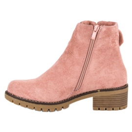 Botas de tacón rosa rosado 3