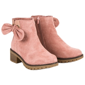 Botas de tacón rosa rosado 5