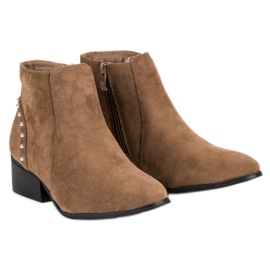 Botines casuales de gamuza marrón 5