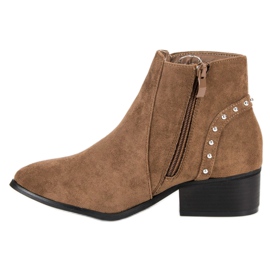 Botines casuales de gamuza marrón 3