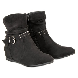 Seastar Botas de cuña negro 4