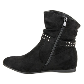 Seastar Botas de cuña negro 2