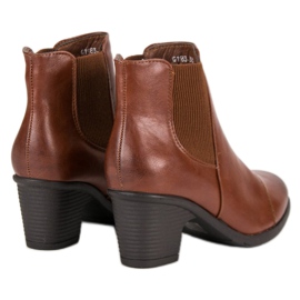 G2G/Good To Great Botas de tacón marrón 3