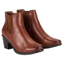 G2G/Good To Great Botas de tacón marrón 4