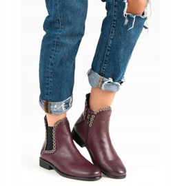 Filippo Botines Chelsea casuales rojo 4