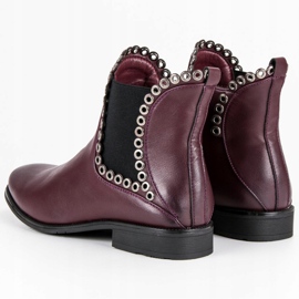 Filippo Botines Chelsea casuales rojo 2