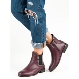 Filippo Botines Chelsea casuales rojo 5