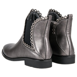 Filippo Botines Chelsea casuales gris 3