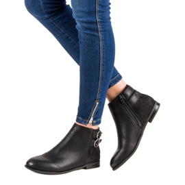 Super Mode Botas bajas negras negro 2